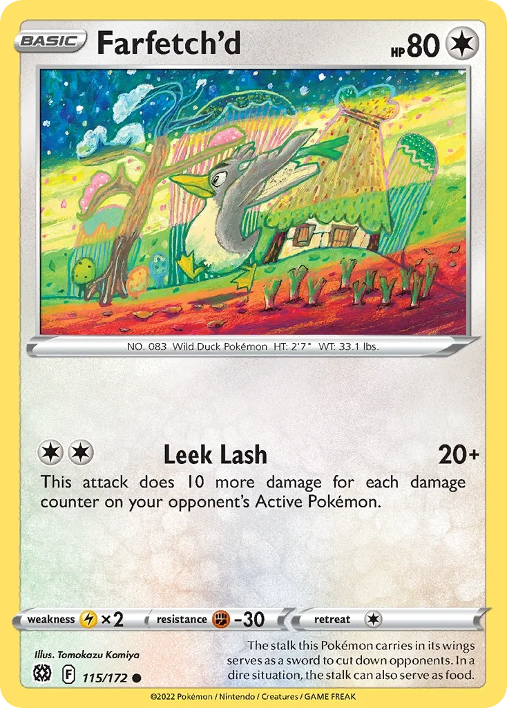 115/172 from Brilliant Stars Common Pokemon Card