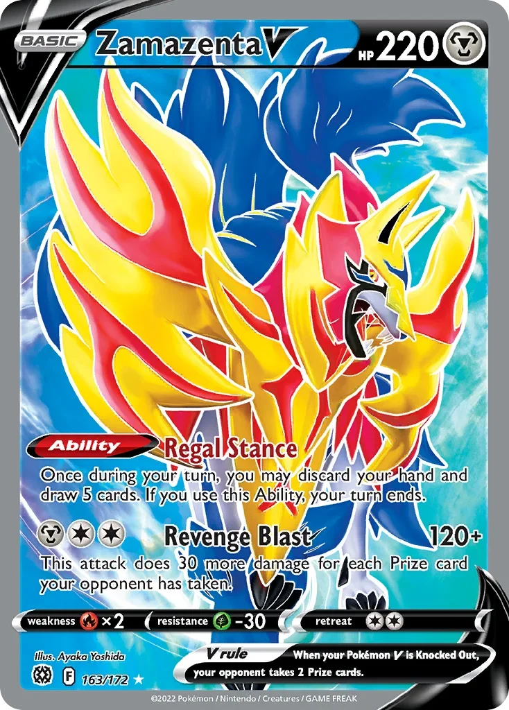 163/172 from Brilliant Stars Full Art Pokemon Card