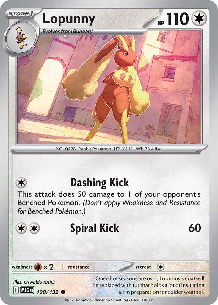 108/132 from Mega Evolution Common