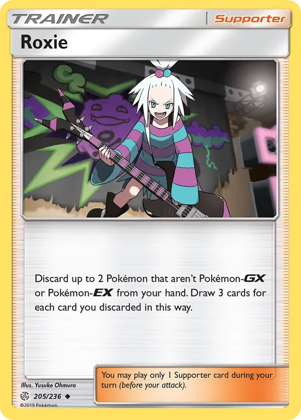 205/236 Roxie Uncommon Trainer Card