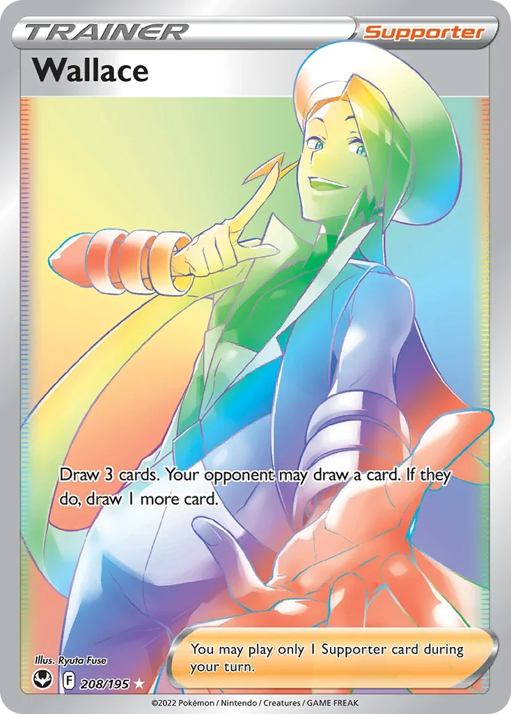 208/195 from Silver Tempest Rainbow Rare Trainer Card