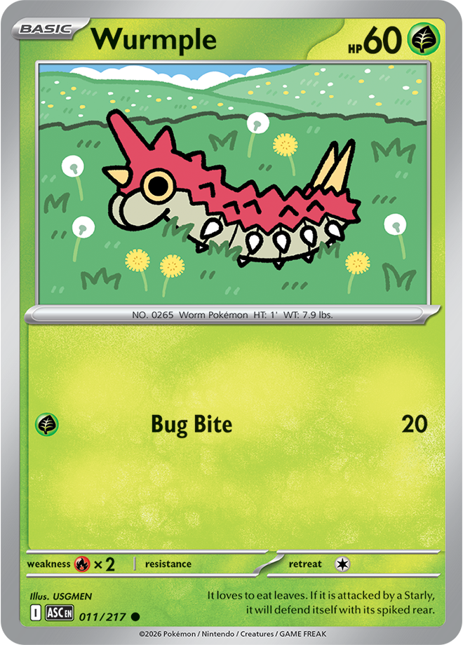 011/217 Wurmple from Ascended Heroes Common