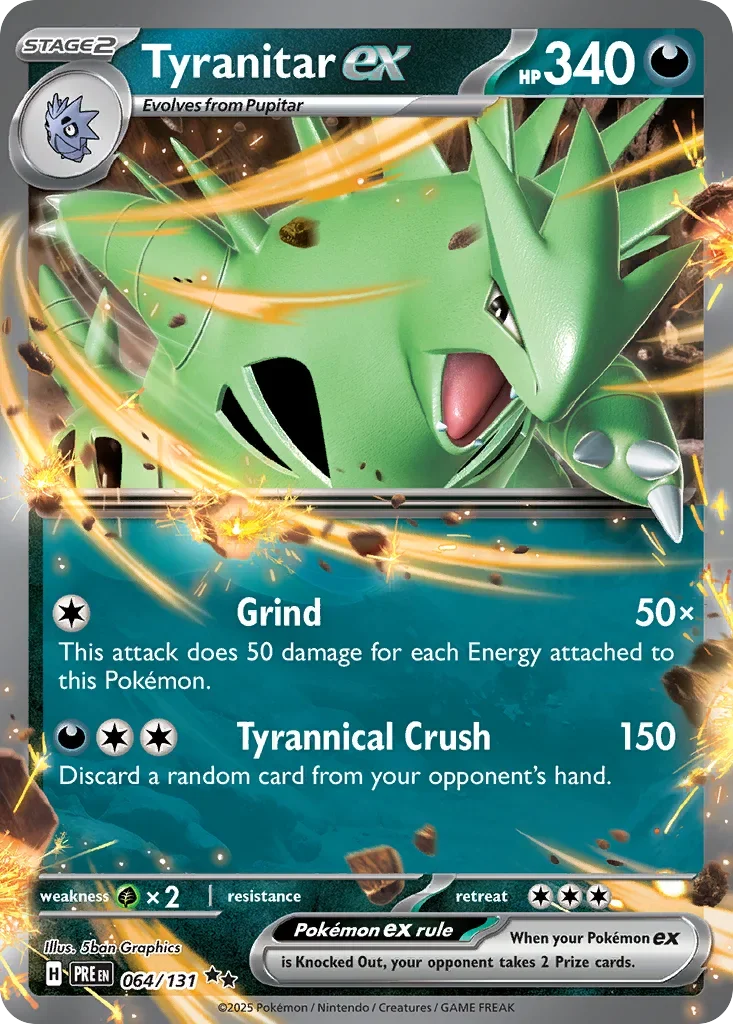 064/131 from Prismatic Evolutions Card List Double Rare Pokemon Card