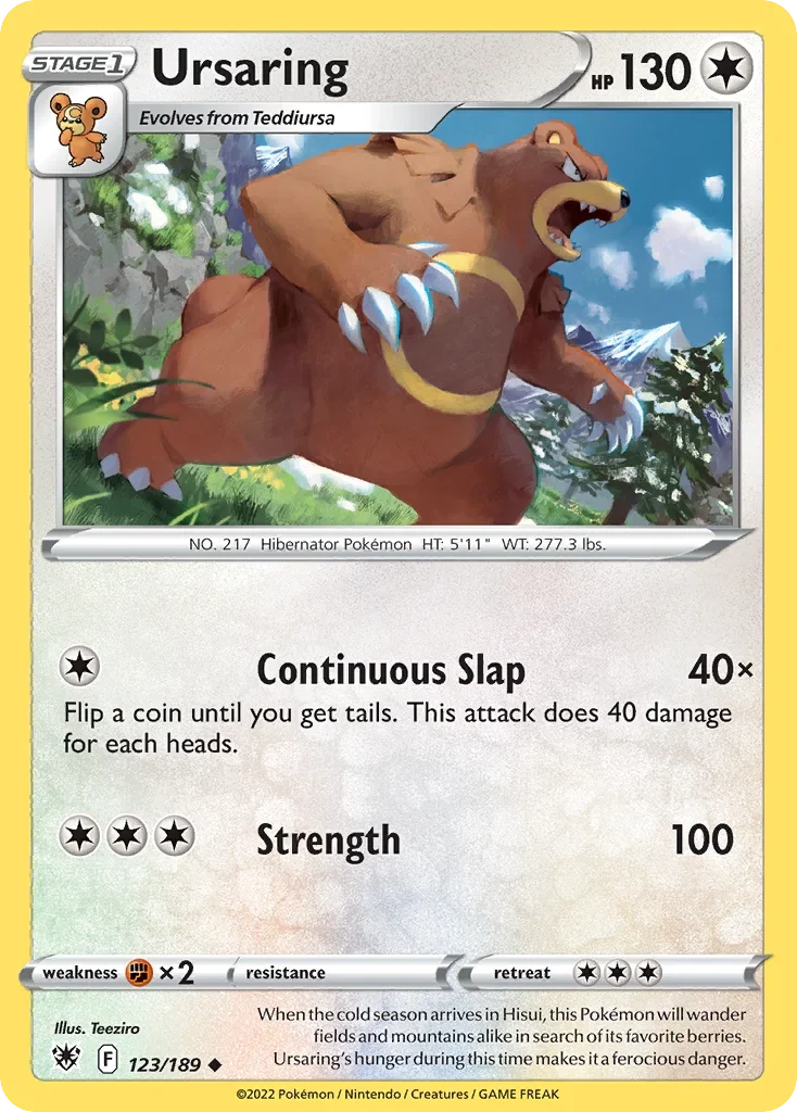 123/189 from Astral Radiance Uncommon Pokemon Card