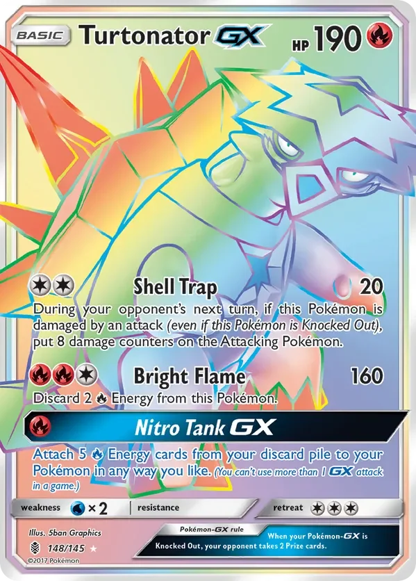 148/145 from Guardians Rising Rainbow Rare Pokemon Card