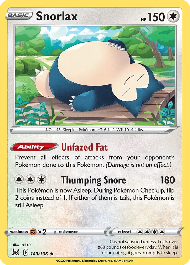 143/196 from Lost Origin Holo Rare Pokemon Card