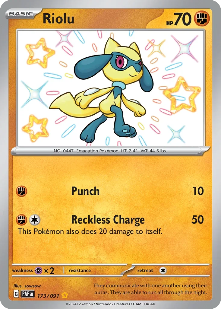 173/091 from Paldean Fates Shiny Rare Pokemon Card