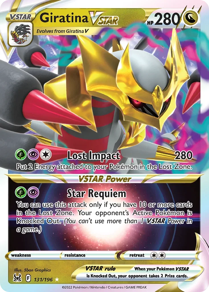 131/196 from Lost Origin Ultra Rare Pokemon Card