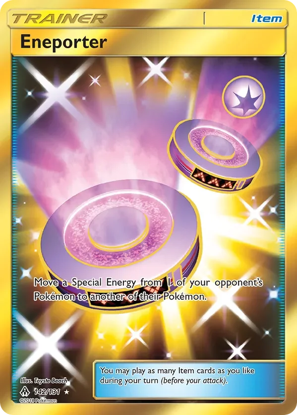 142/131 from Forbidden Light Gold Secret Rare Trainer Card