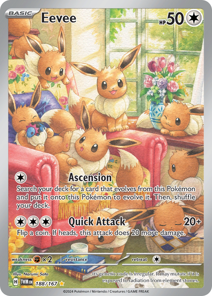 188/167 from Twilight Masquerade Illustration Rare Pokemon Card
