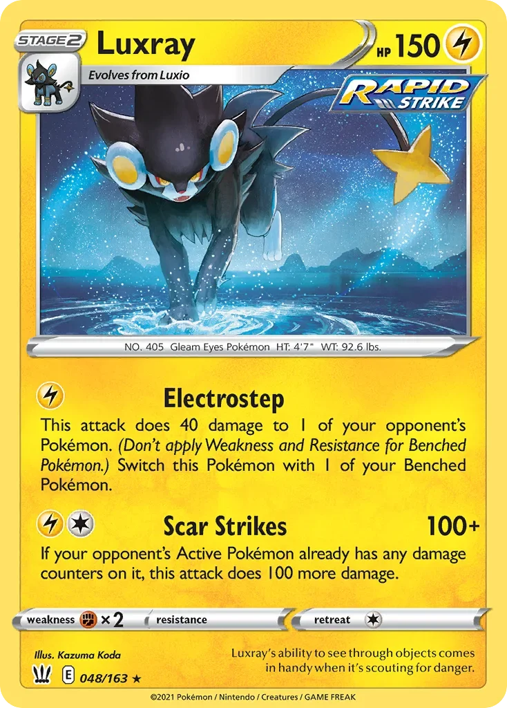 048/163 from Battle Styles Holo Rare Pokemon Card