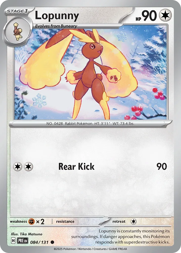 084/131 from Prismatic Evolutions Card List Common Pokemon Card
