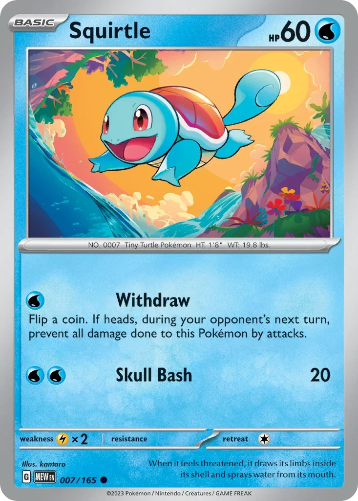 007/165 from 151 Common Pokemon Card