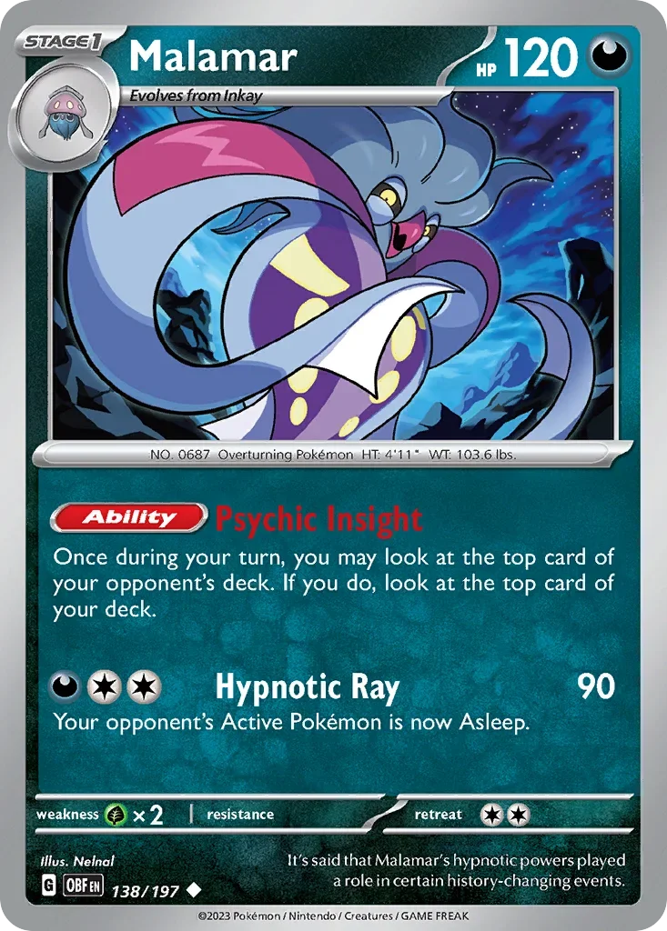 138/197 from Obsidian Flames Uncommon Pokemon Card