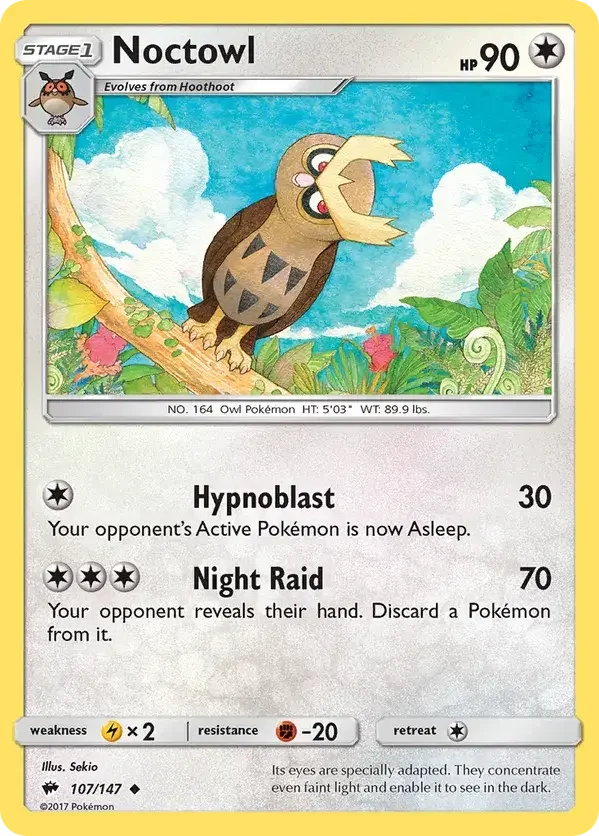 107/147 from Burning Shadows Uncommon Pokemon Card