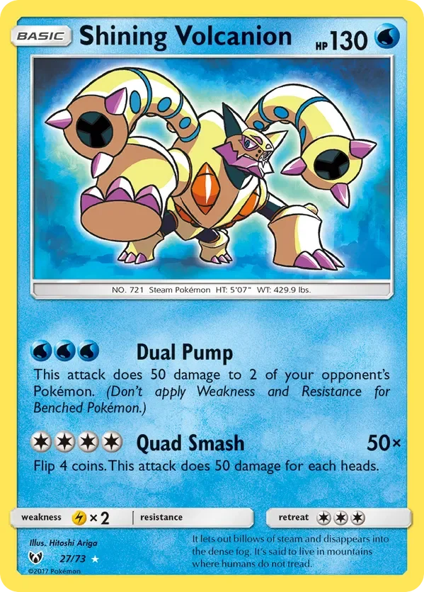 27/73 from Shining Legends Shiny Holo Rare Pokemon Card