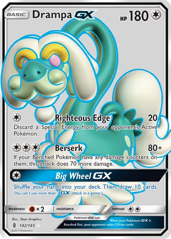 142/145 from Guardians Rising Full Art Pokemon Card
