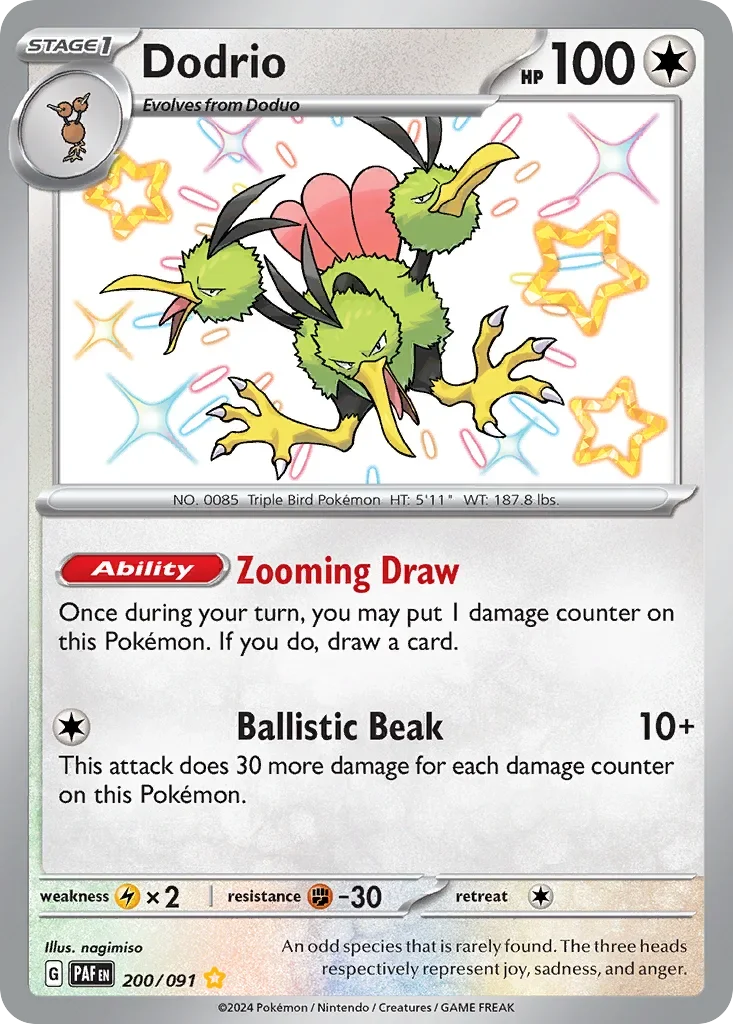 200/091 from Paldean Fates Shiny Rare Pokemon Card