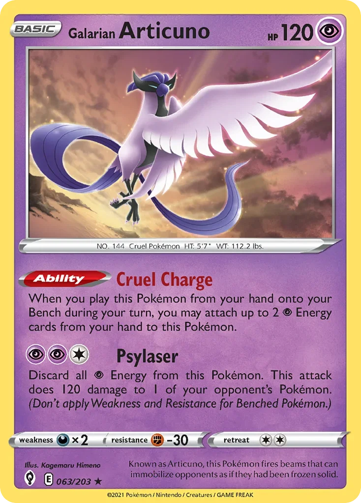 063/203 from Evolving Skies Holo Rare Pokemon Card