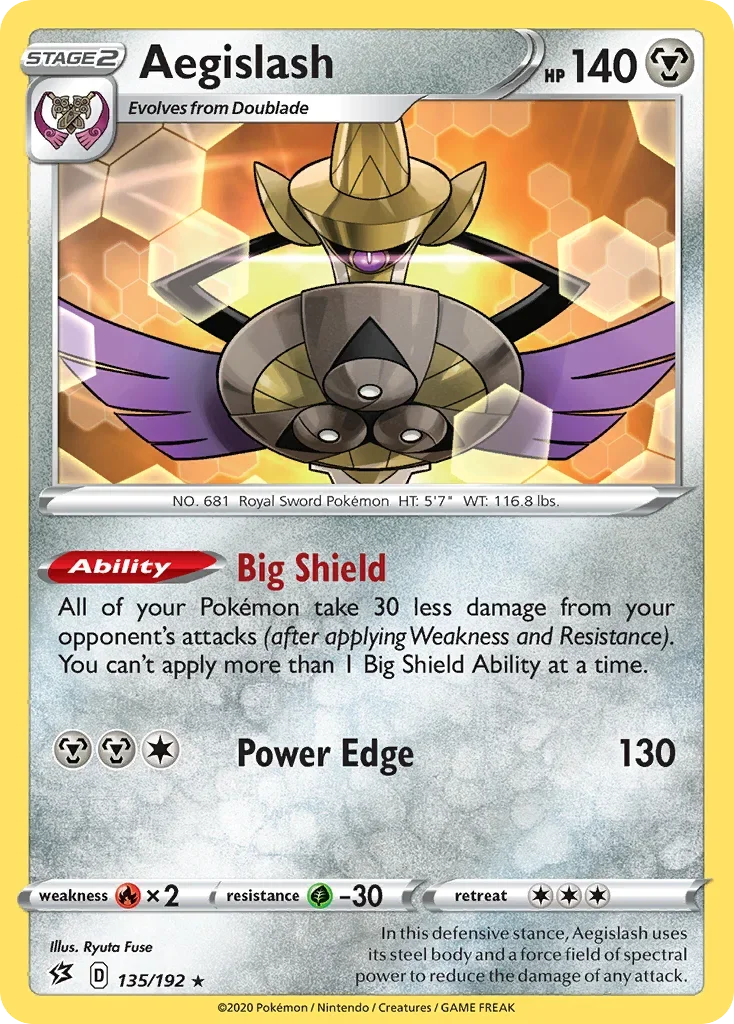 135/192 from Rebel Clash Rare Pokemon Card
