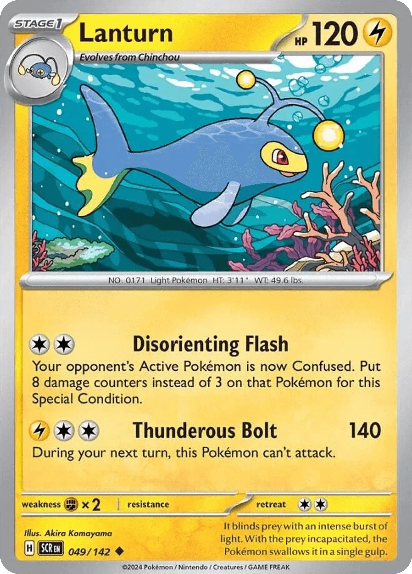 049/142 from Stellar Crown Card List Uncommon Pokemon Card