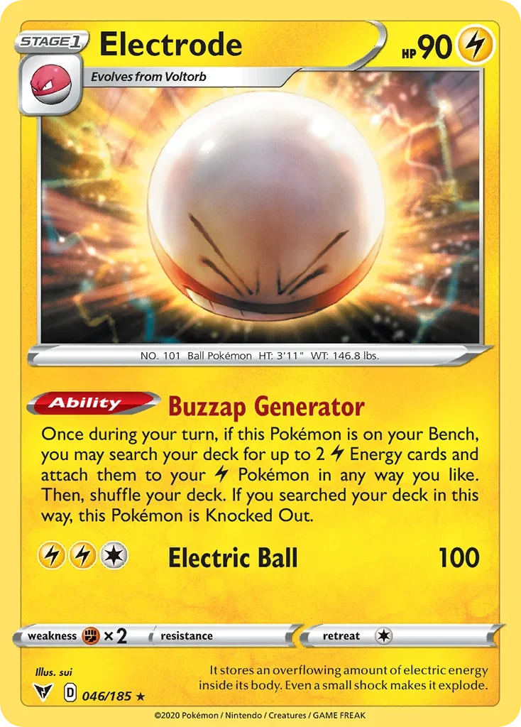046/185 from Vivid Voltage Holo Rare Pokemon Card