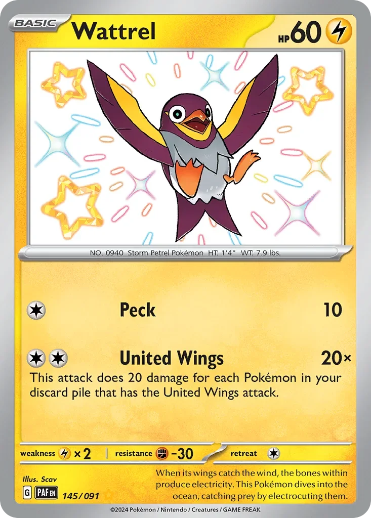 145/091 from Paldean Fates Shiny Rare Pokemon Card
