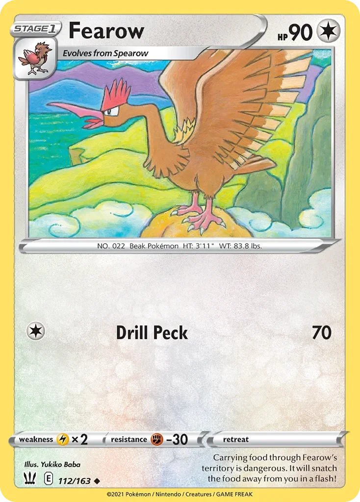 112/163 from Battle Styles Uncommon Pokemon Card