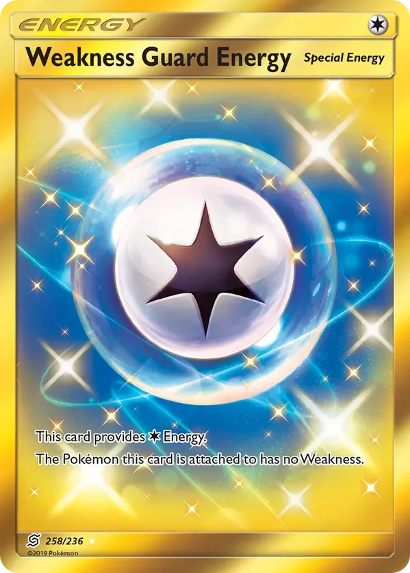 258/236 Weakness Guard Energy Gold Rare Energy Card