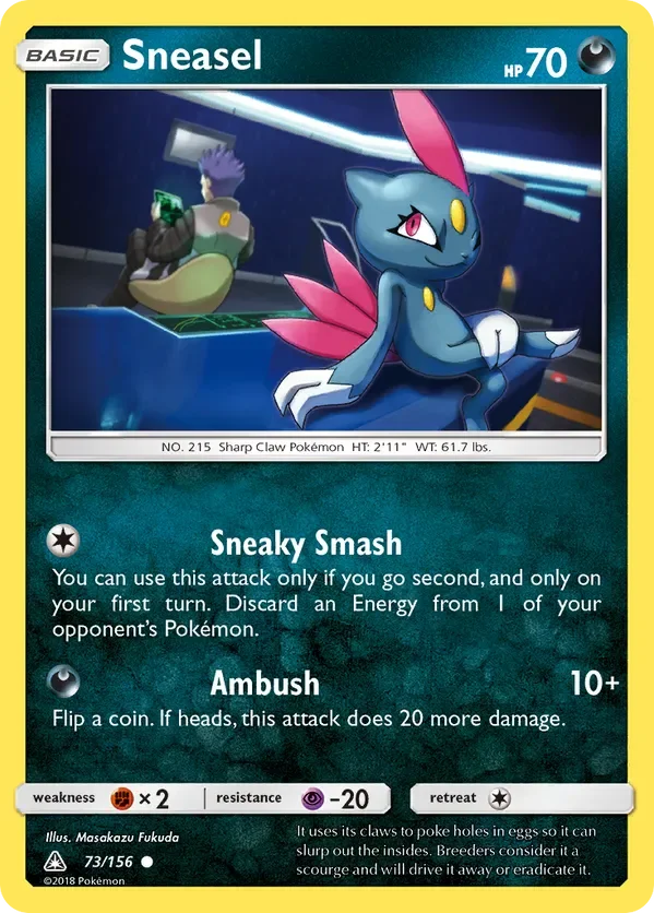 73/156 from Ultra Prism Common Pokemon Card