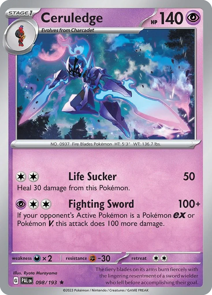 098/193 from Paldea Evolved Rare Pokemon Card