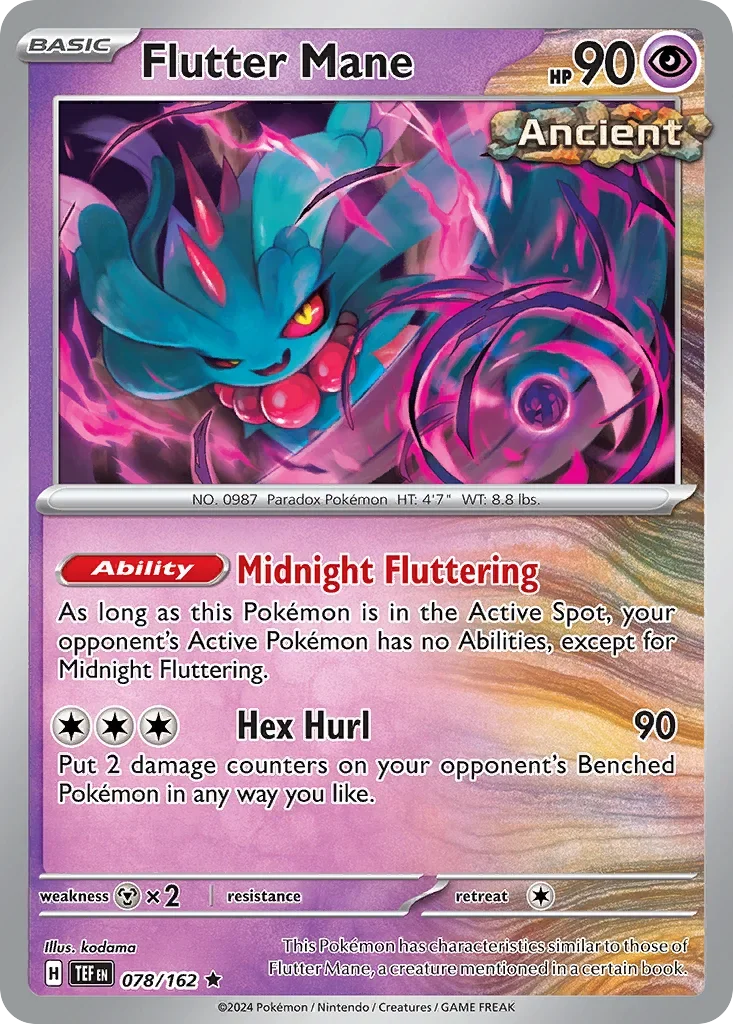 078/162 from Temporal Forces Rare Pokemon Card