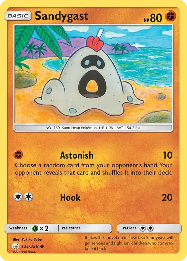 126/236 Sandygast Common Pokemon Card