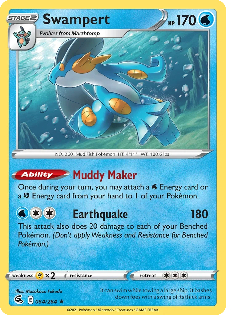 064/264 from Fusion Strike Holo Rare Pokemon Card