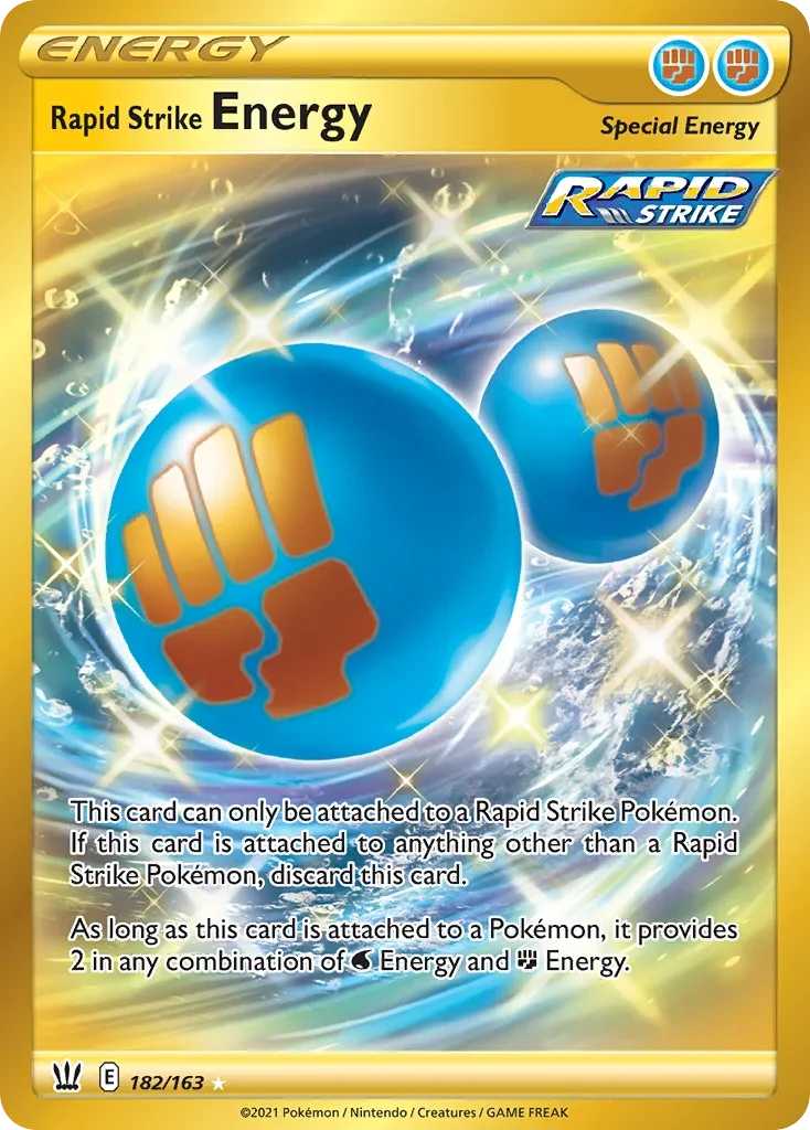 182/163 from Battle Styles Gold Secret Rare Special Energy Card