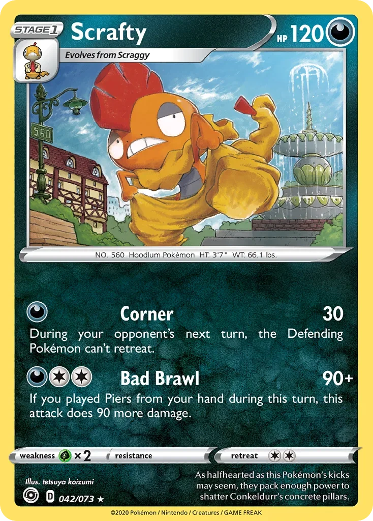 42/73 from Champion's Path Holo Rare Pokemon Card