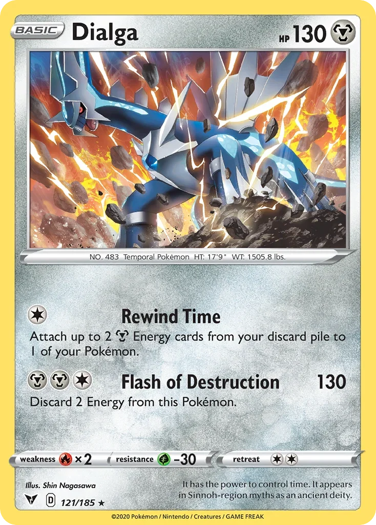 121/185 from Vivid Voltage Holo Rare Pokemon Card