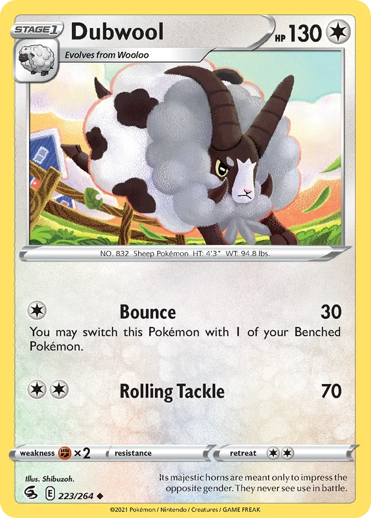 223/264 from Fusion Strike Uncommon Pokemon Card