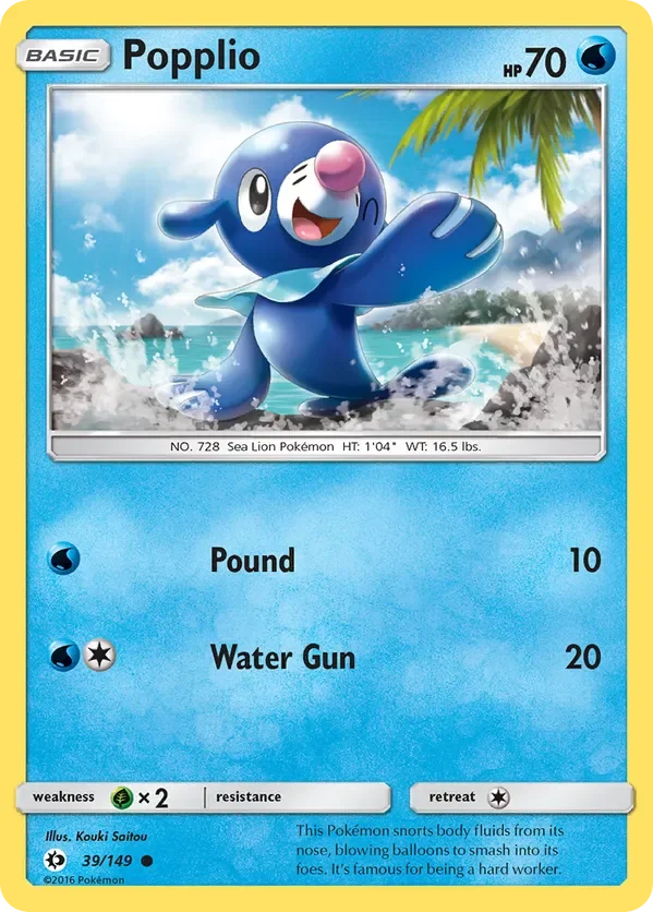 39/149 from Sun & Moon Base Common Pokemon Card