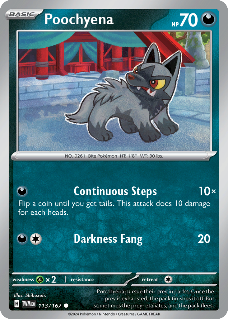 113/167 from Twilight Masquerade Common Pokemon Card
