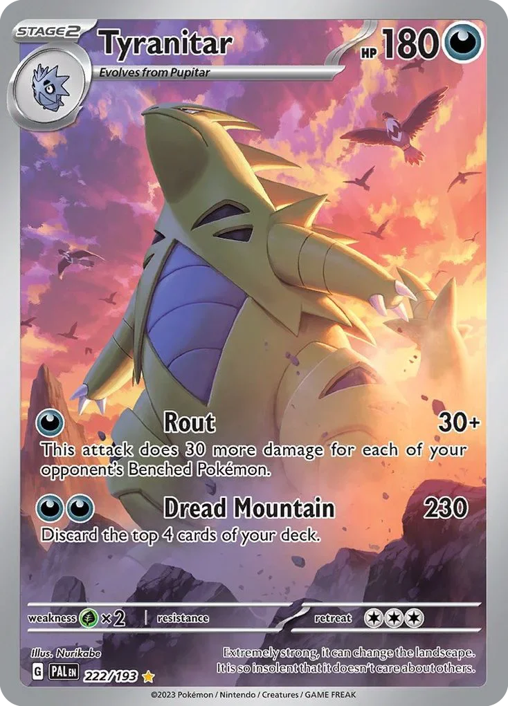 222/193 from Paldea Evolved Illustration Rare Pokemon Card