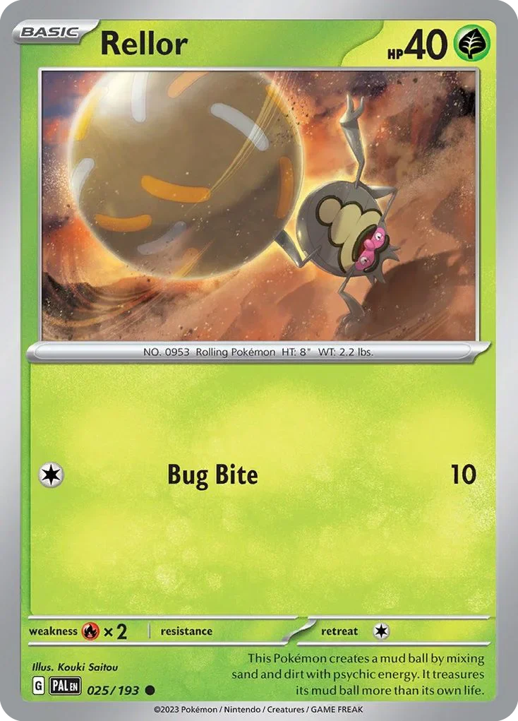 025/193 from Paldea Evolved Common Pokemon Card