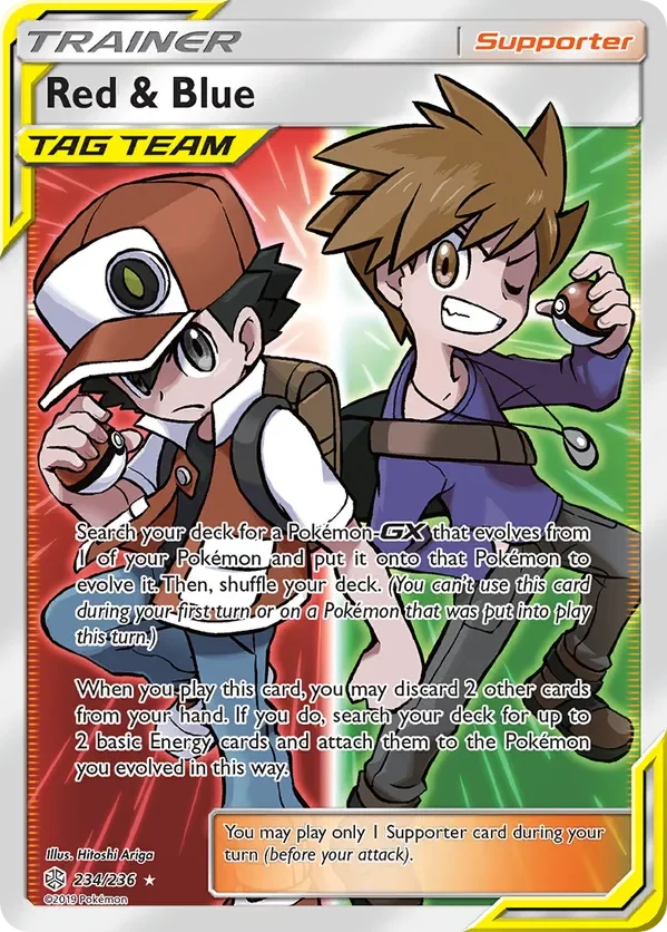 234/236 Red & Blue Full Art Ultra Rare Trainer Card