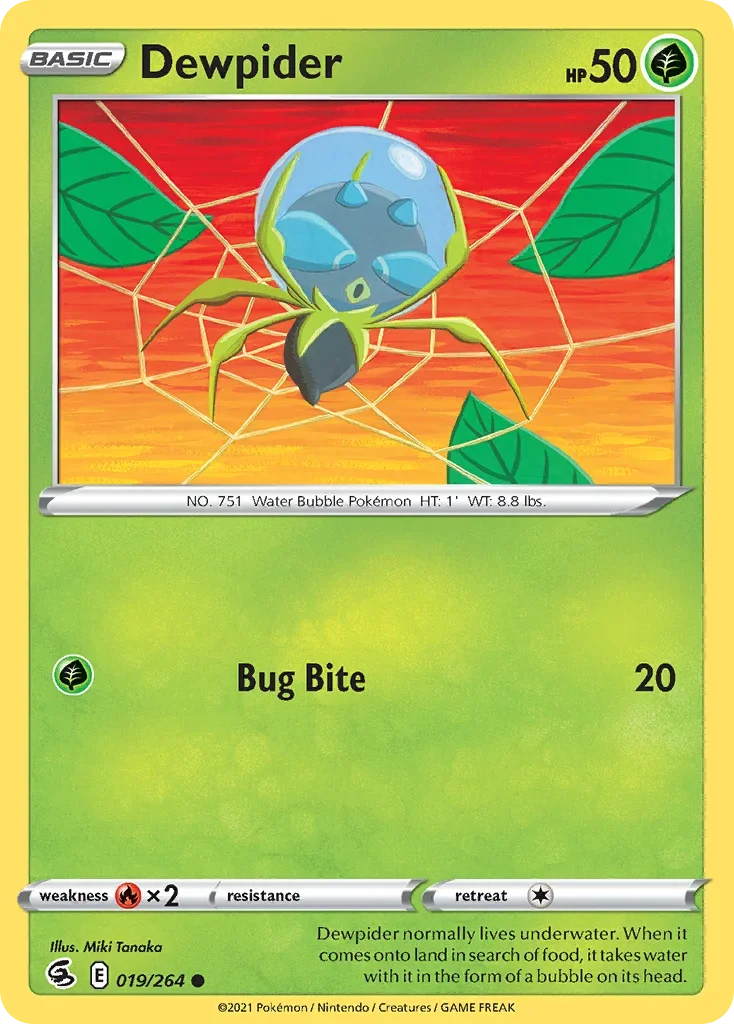 019/264 from Fusion Strike Common Pokemon Card