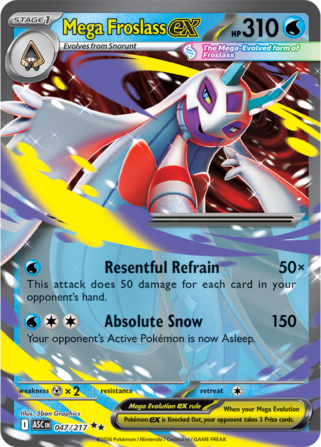 047/217 Mega Feraligatr ex from Ascended Heroes double-rare