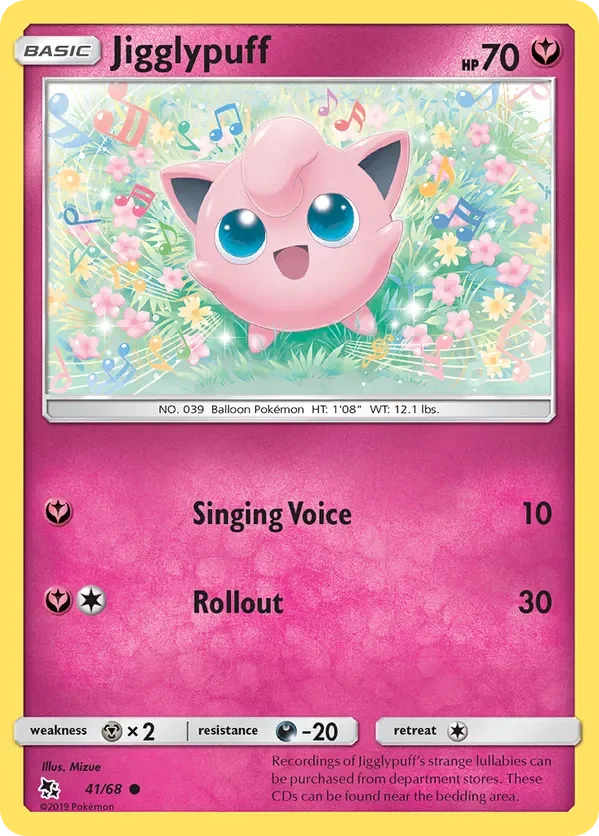 41/68 Jigglypuff Common Pokemon Card