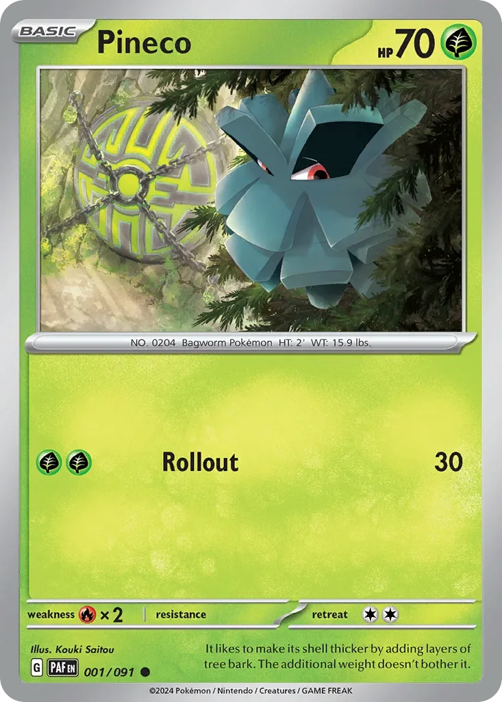 001/091 from Paldean Fates Common Pokemon Card