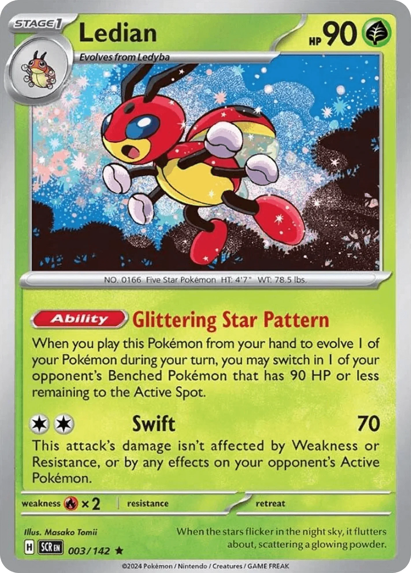 003/142 from Stellar Crown Card List Rare Pokemon Card