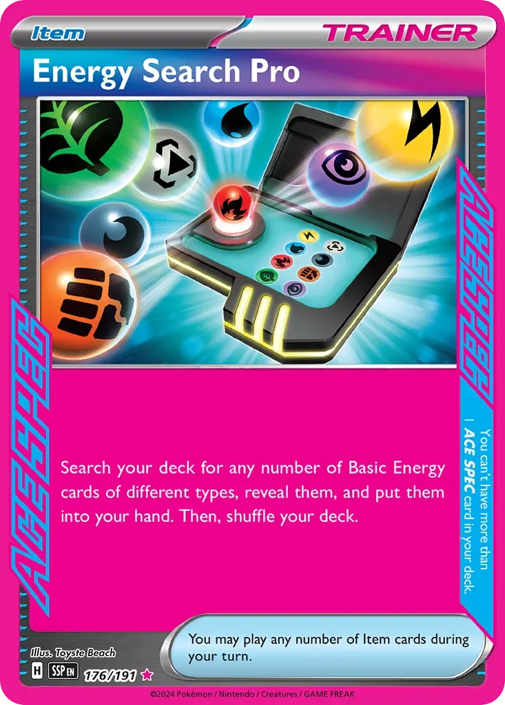 176/191 from Surging Sparks Card List ACE SPEC Rare Pokemon Card