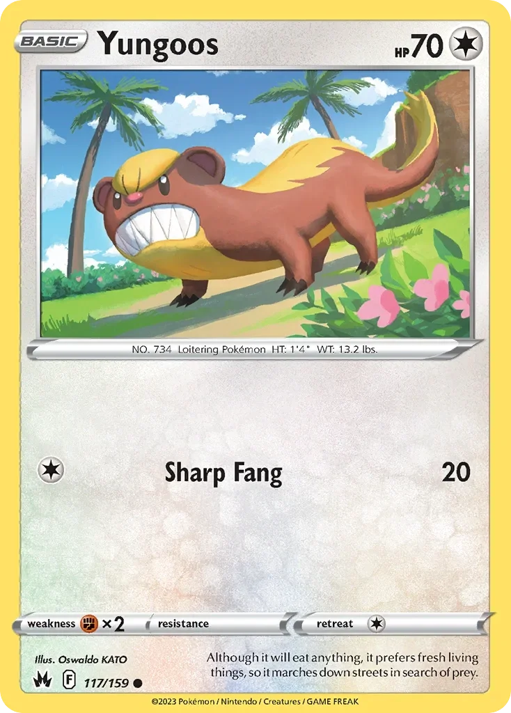 117/159 from Crown Zenith Common Pokemon Card